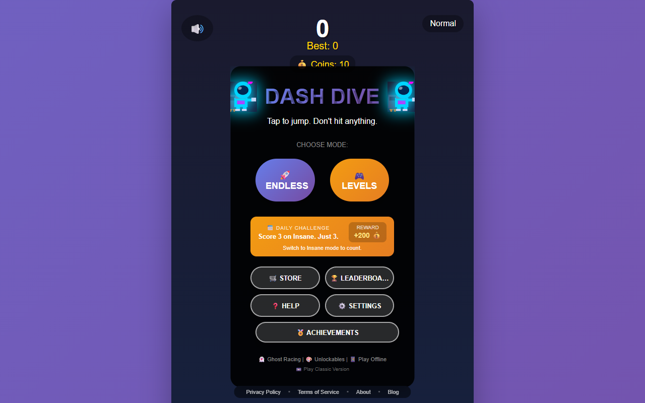 Dash Dive screenshot
